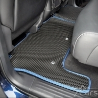 Двухслойные коврики EVA на Infiniti QX80 I 3 ряда (2013-2024)