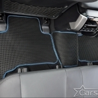 Двухслойные коврики EVA на Toyota Land Cruiser Prado 150 рестайл 3 ряда (2013->)