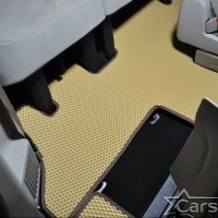 Автомобильные коврики EVA на Dodge Grand Caravan V (2007-2020) 2 ряд: кресла 1+1 не убираются в пол