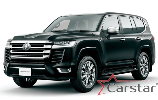 Автомобильные коврики EVA 3D для Toyota Land Cruiser 300 (2021->) 